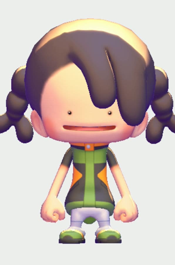 Braided Pigtails hairstyle in Pokémon Pokopia
