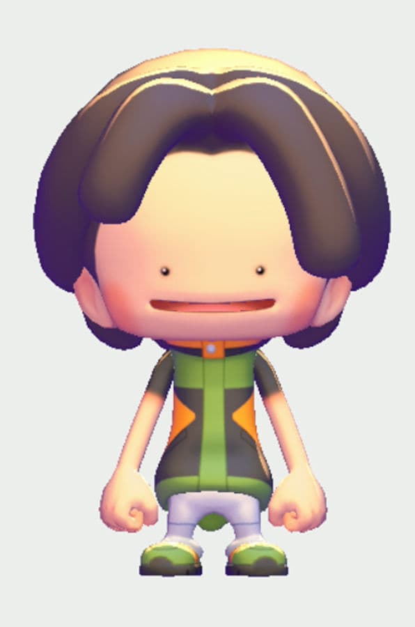 Parted hairstyle in Pokémon Pokopia