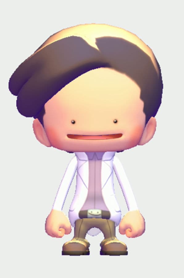 Sideswept hairstyle in Pokémon Pokopia