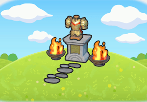 Auspicious knight's shrine habitat — attracts 1 Pokémon in Pokopia