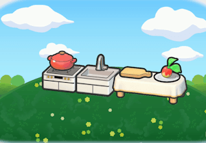 Chef's kitchen habitat — attracts 1 Pokémon in Pokopia