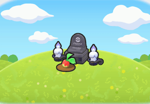 Creepy grave offering