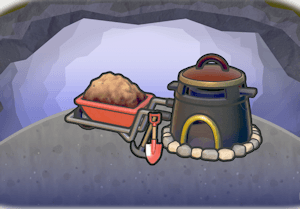 Digging and burning habitat — attracts 1 Pokémon in Pokopia