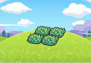 Elevated tall grass habitat — attracts 4 Pokémon in Pokopia