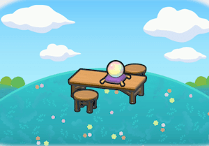 Fortune-teller's table habitat — attracts 2 Pokémon in Pokopia