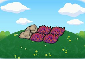 Grassy training field habitat — attracts 2 Pokémon in Pokopia