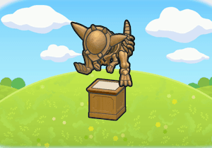 Headbutt Fossil display habitat — attracts 1 Pokémon in Pokopia