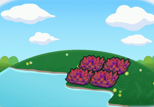 Hydrated red tall grass habitat — attracts 2 Pokémon in Pokopia