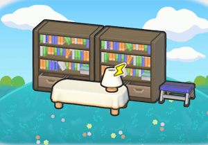 Mini library habitat — attracts 1 Pokémon in Pokopia