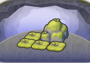 Mossy boulder habitat — attracts 2 Pokémon in Pokopia