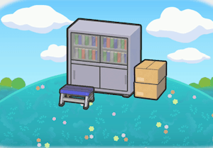 Office storeroom habitat — attracts 4 Pokémon in Pokopia