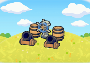 Playing pirate habitat — attracts 2 Pokémon in Pokopia