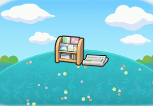 Public reading material habitat — attracts 2 Pokémon in Pokopia