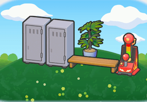Refreshing locker room habitat — attracts 2 Pokémon in Pokopia