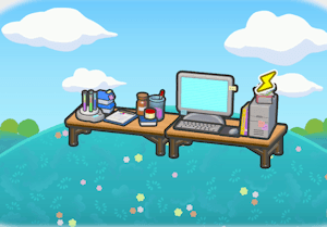 Researcher's desk habitat — attracts 1 Pokémon in Pokopia