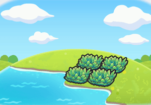 Seaside Tall Grass habitat — attracts 3 Pokémon in Pokopia