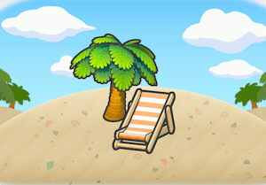 Shaded beach habitat — attracts 2 Pokémon in Pokopia