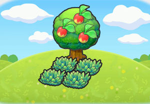 Tree-shaded tall grass