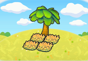 Tree-shaded Yellow tall grass habitat — attracts 4 Pokémon in Pokopia