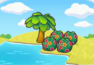 Tropical seaside habitat — attracts 1 Pokémon in Pokopia
