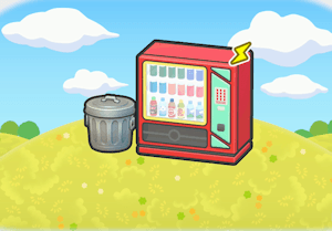 Vending machine set habitat — attracts 2 Pokémon in Pokopia