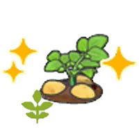Blooming potato plant (Grow) item in Pokémon Pokopia