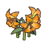 Elegant flower (orange)