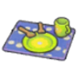 Flowery table setting