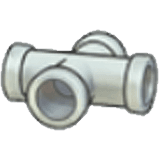 Iron pipe (horizontal cross)