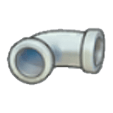 Iron pipe (horizontal curve)