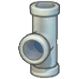 Iron pipe (vertical T)