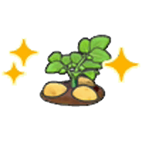 Ripe potato plant (Grow) item in Pokémon Pokopia