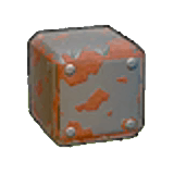 Rusted iron-plate flooring