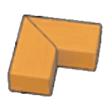 Wooden border (corner)