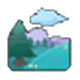 High-up location