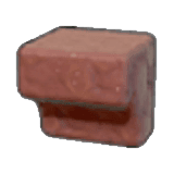 Carved red rock