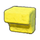 Carved yellow rock
