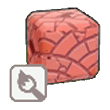 Damaged arched tiling item in Pokémon Pokopia
