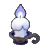 Eerie candle
