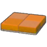 Flat brick roof