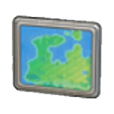 Town map item in Pokémon Pokopia