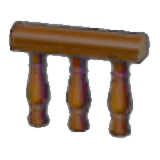 Wooden handrail