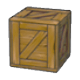 Worn wooden crate